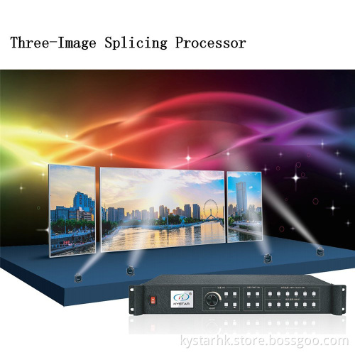 Kystar HD 2560×1536@60Hz LED Multi-window Video Wall Processor for LED Video Wall Supports Three-image Splicing Processor